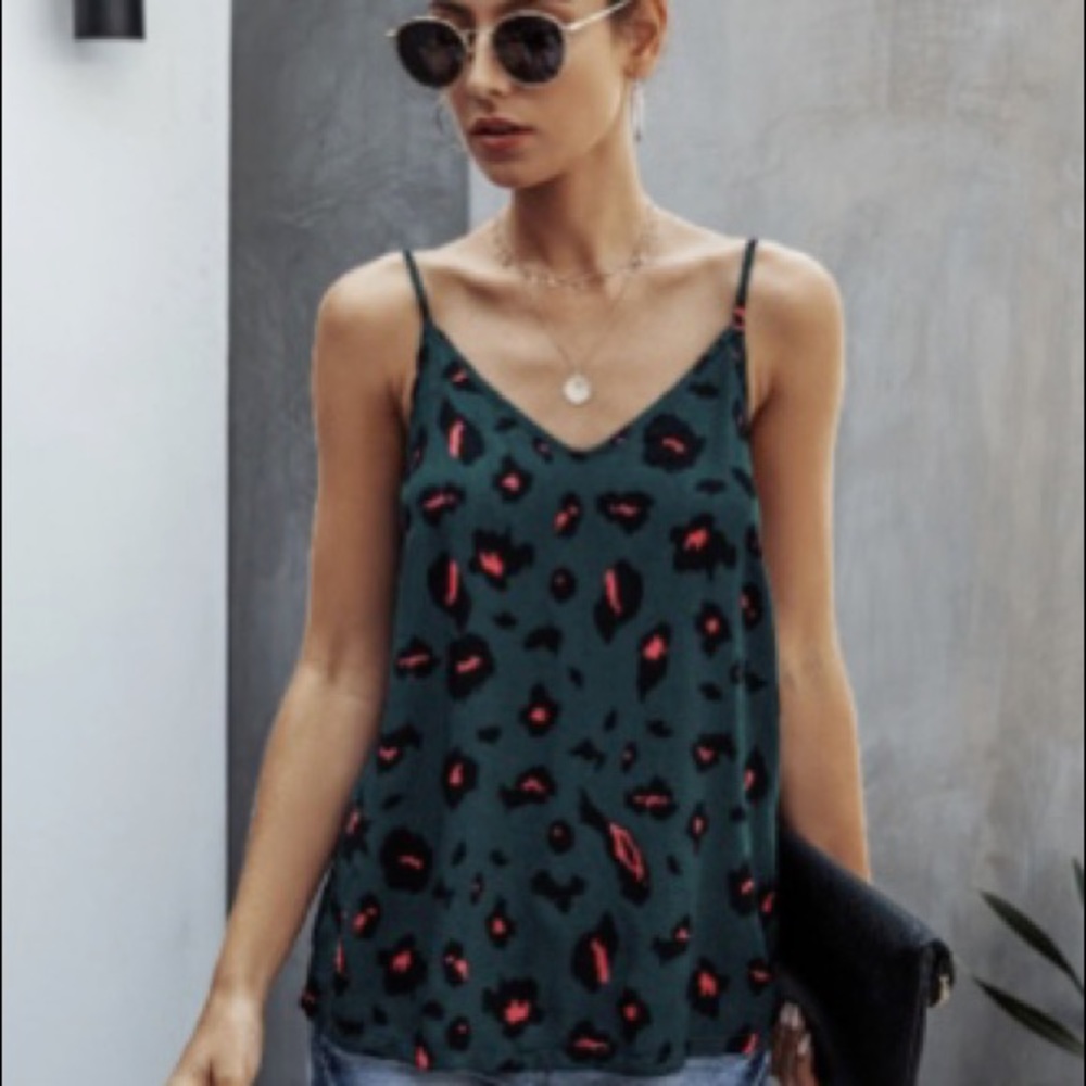 Leopard animal print cami